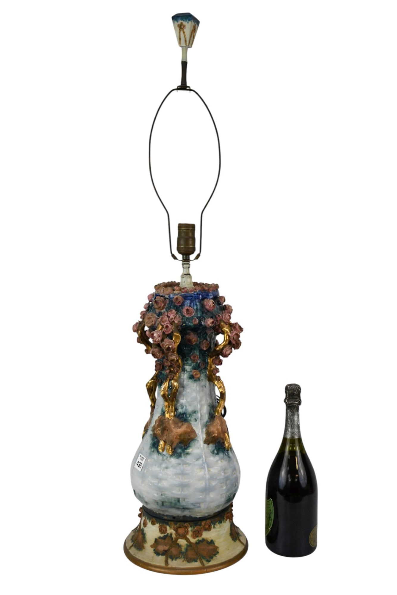 Amphora Pottery Table Lamp, 23"h x 8"w: Amphora Pottery Table Lamp, 23"h x 8"w