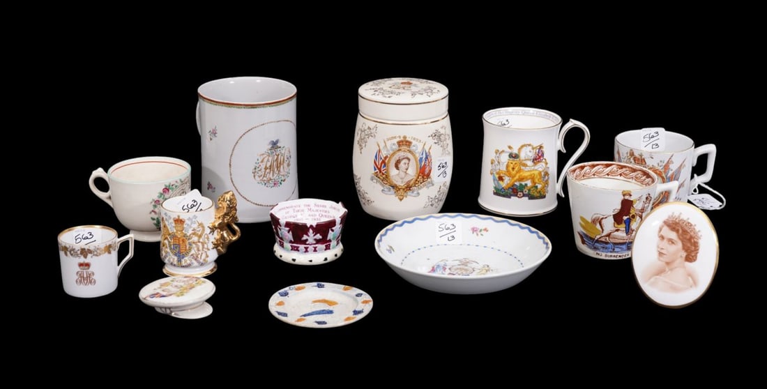 13 Ceramic Assorted Commemorative Monarchy Tablewares (1 of 14)