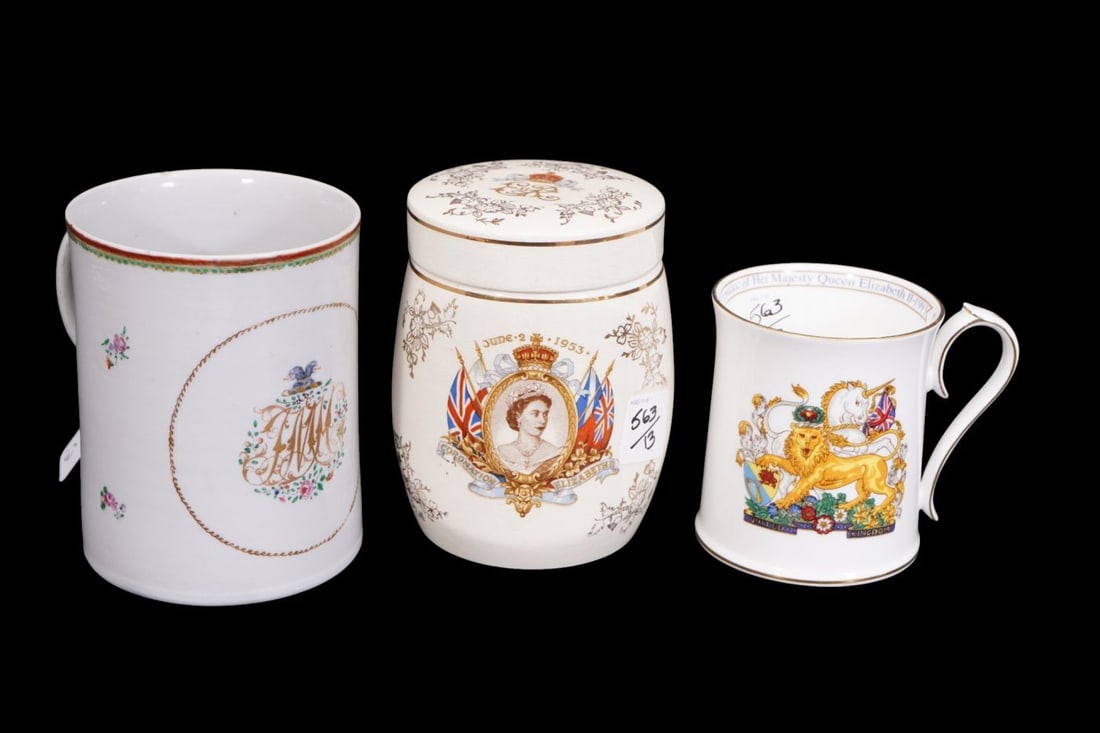 13 Ceramic Assorted Commemorative Monarchy Tablewares - 3