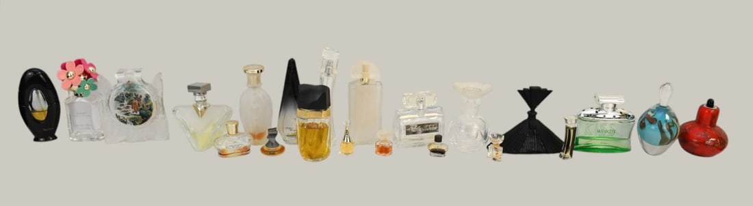Group of 22 Perfume Bottles, including Lalique, Modigliani, Johan B, Marc Jacobs, Givenchy, 2 Art (1 of 6)