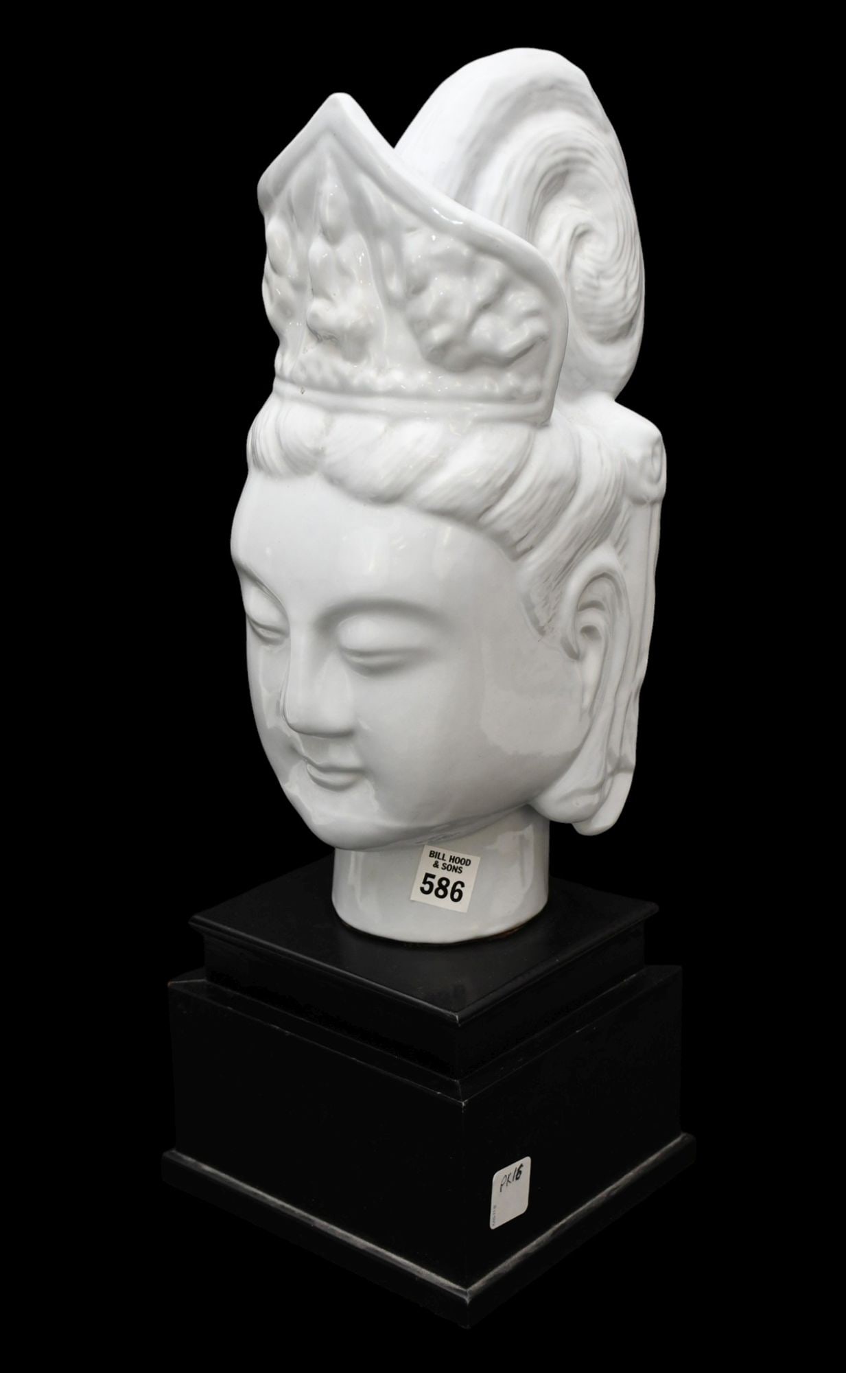 Chinese Dehua White Porcelain Buddha Statue, Quan-Yin Bodhisattva, 20"H x 7 1/2"W x 6 1/2"D (1 of 4)