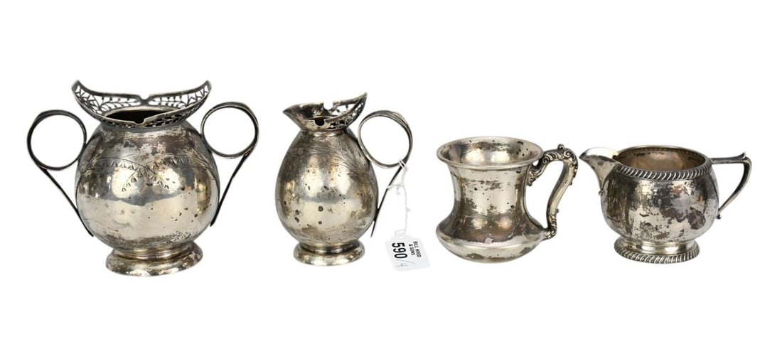 4 Pcs. American Sterling Tablewares, 19 Ozt. (1 of 6)