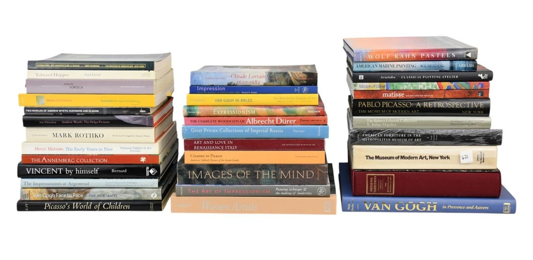 Group of 35 Art books / Coffee table books, Van Gogh, Picasso, MOMA, Medieval Tapestries, Henri (1 of 10)