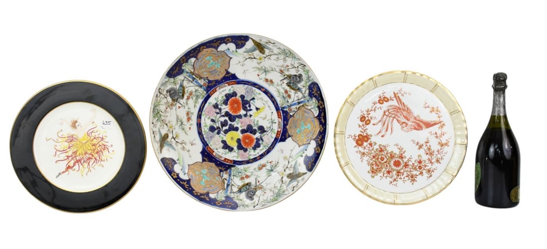 3 Pieces Platers/Plates: Erte Bernardaud Imari (1 of 11)