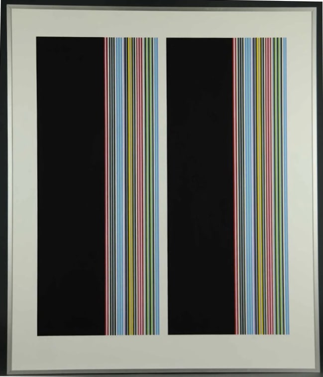 Gene Davis Modern Serigraph in Colors-1985 (1 of 4)