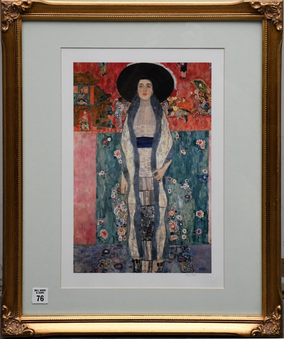 Gustav Klimt (Austrian 1862-1918) Color Lithograph Giclee-from 2006. Portrait of Adele Bloch 2 1912. (1 of 5)