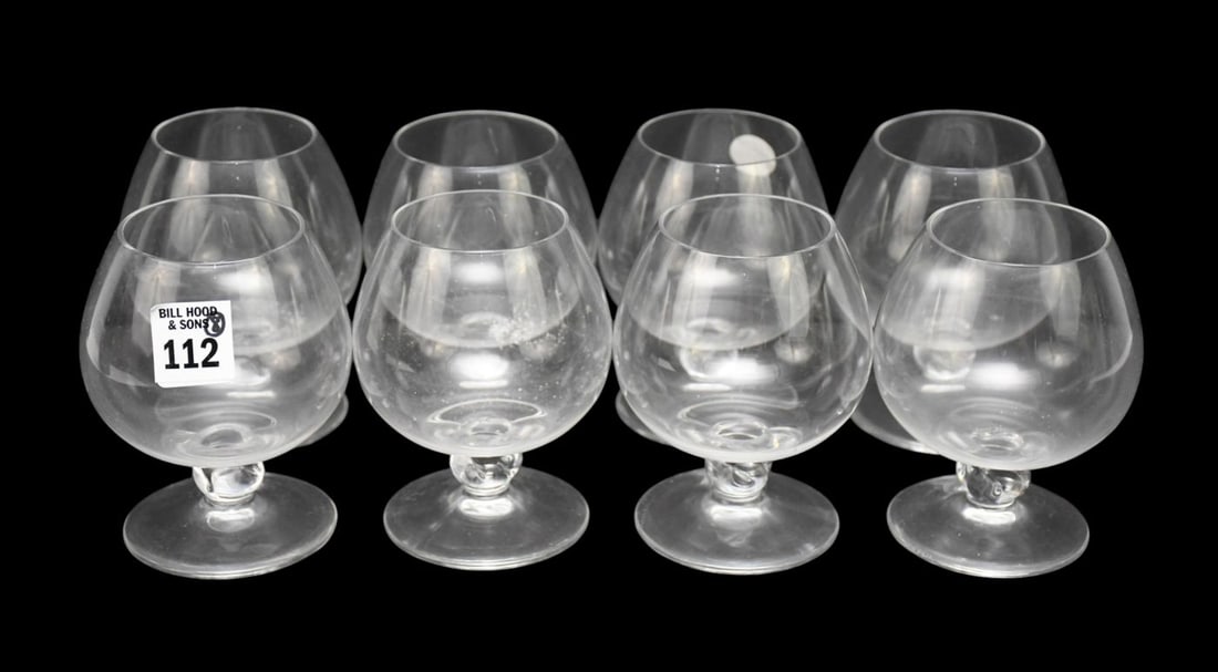 8 Daum Crystal Brandy Snifters, 4 1/2"h x 4"w: 8 Daum Crystal Brandy Snifters, 4 1/2"h x 4"w