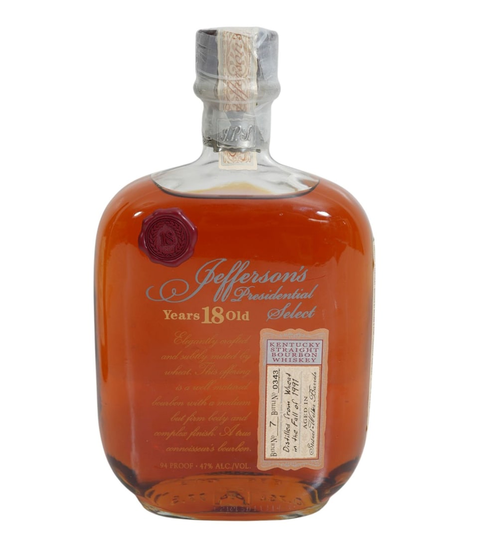 Jefferson's Presidential Select Kentucky Straight Bourbon Whiskey, Aged in Stitzel-Weller Barrels, (1 of 7)