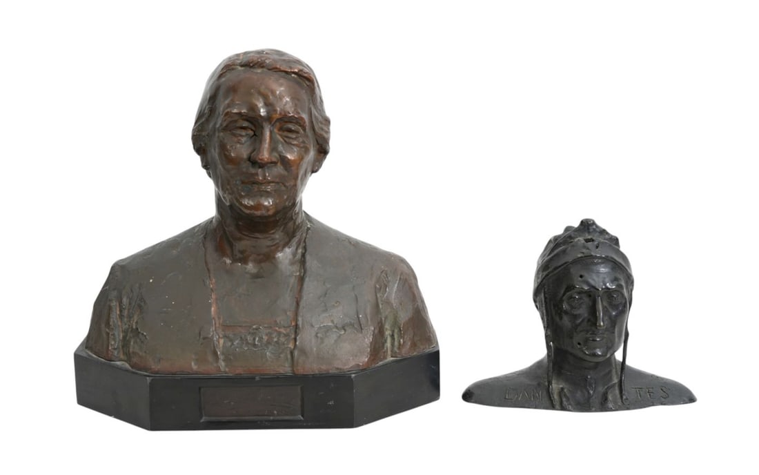 Bronze Bust by Jo Davidson "La Pasionaria". signed Davidson bronze 1938. 10 x 10 inches. Sold with (1 of 9)
