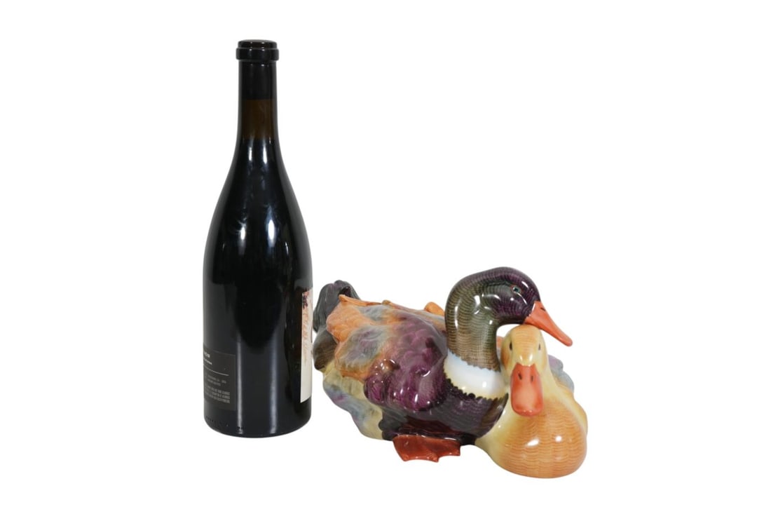【お買取成立】ヘレンド Two Ducks（二羽のカモ） Vintage Herend Porcelain Grouping Of 2 Ducks, 6