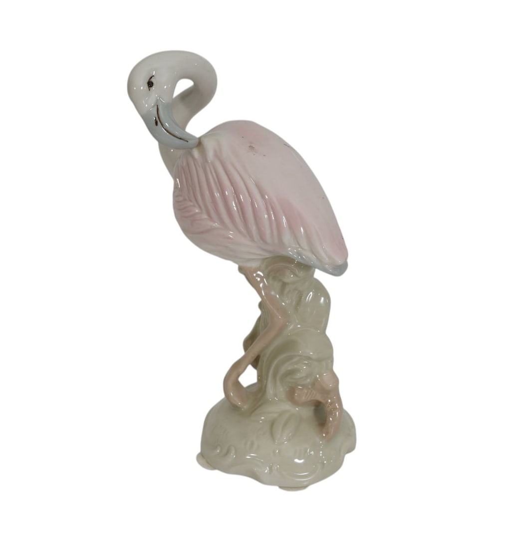 Royal Dux Porcelain Flamingo, 7 1/2"h x 5"w: Royal Dux Porcelain Flamingo, 7 1/2"h x 5"w