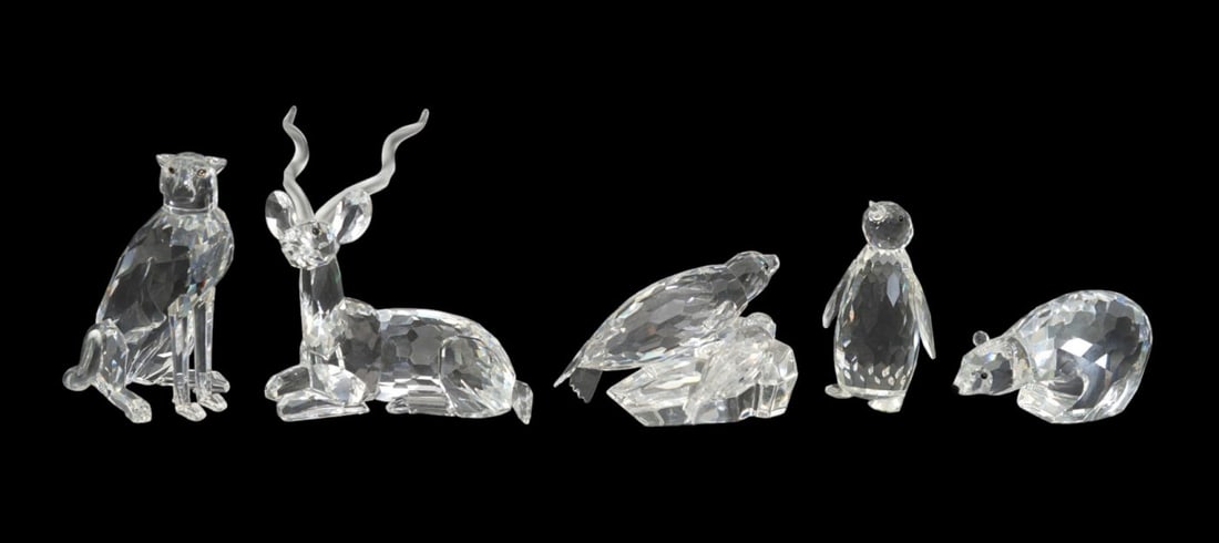 5 Pcs. Swarovski Crystal Animals, 5"h x 3"w (1 of 7)