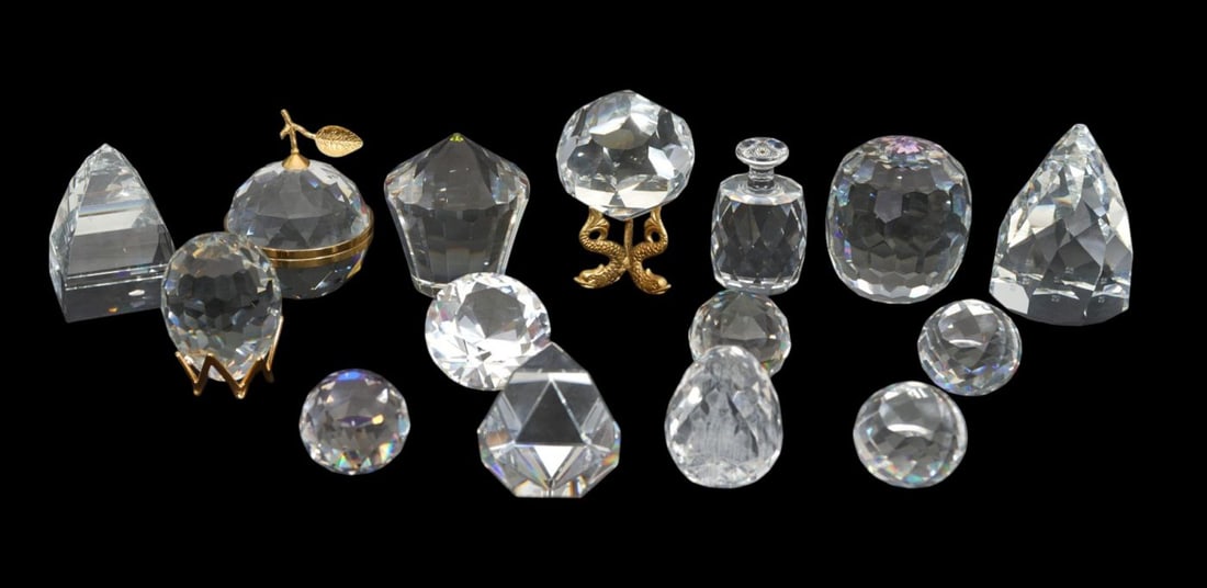 15 Assorted Swarovski Crystal Orbs, Eggs & Pyramid (Certificates) (1 of 13)