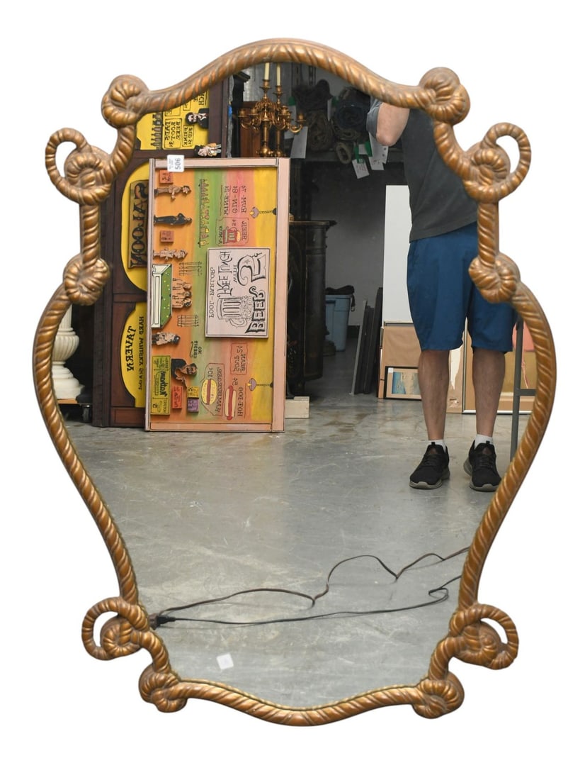 Gold Rope Motif Mirror, 46"h x 39"w (1 of 4)