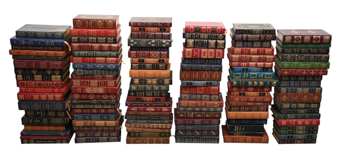 Eastern Press Collection of Approx. 100 Books, Assorted Titles/Authors, Leather Bindings, Gold (1 of 15)