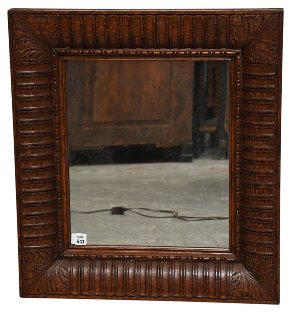 Carved 5"h Framed Mirror, 27"h x 24"w (1 of 4)