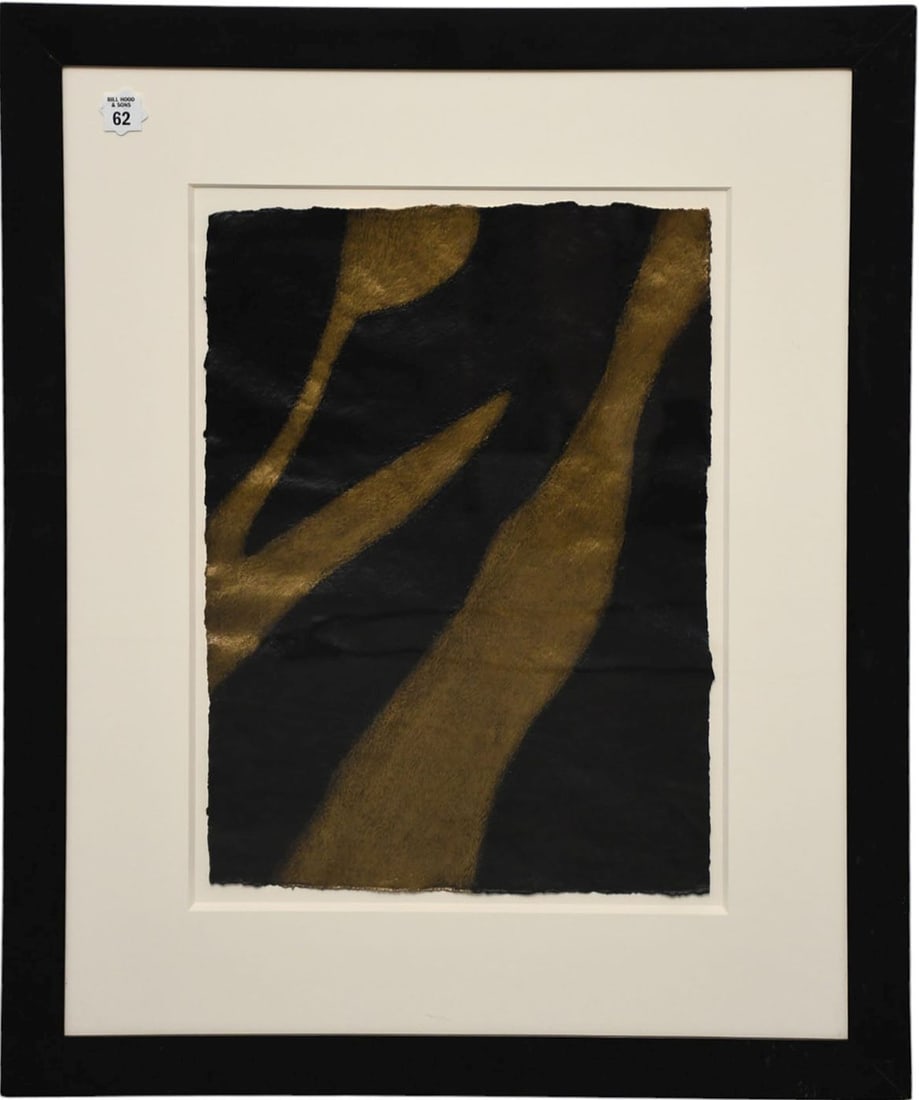 Toby Kahn (American, b. 1952) Acrylic, iridescent pigment, and charcoal on paper. "Study for (1 of 7)