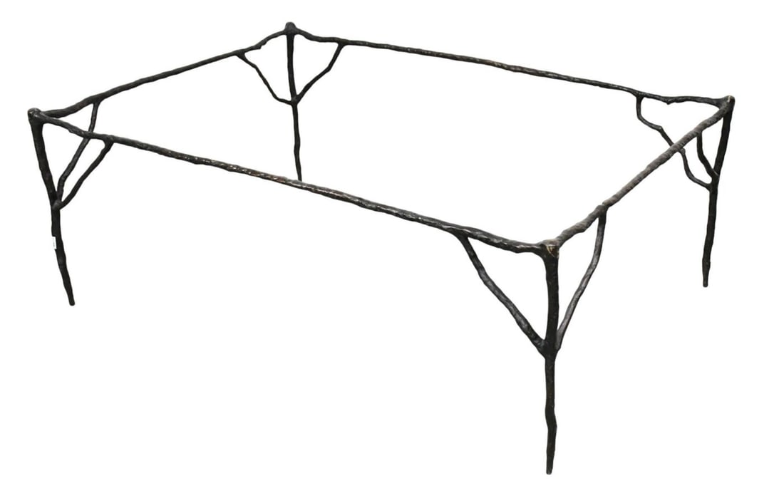 Bronze/Iron Coffee Table Branch Form, 16"H x 42"w x 30"d (1 of 4)