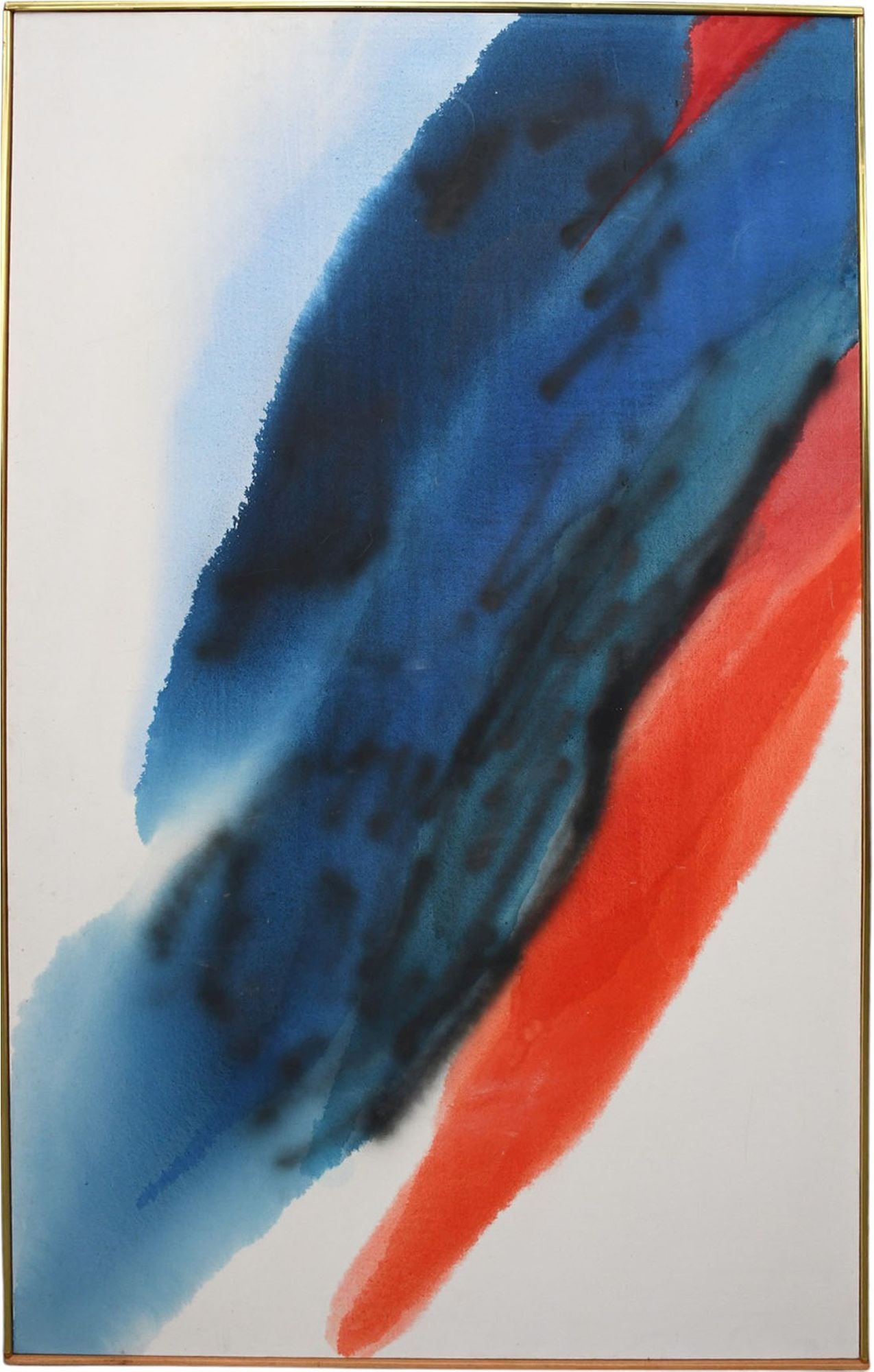 Sonja Eisenberg (German/American 1926-2017) Large abstract expressionist Watercolor on (1 of 5)