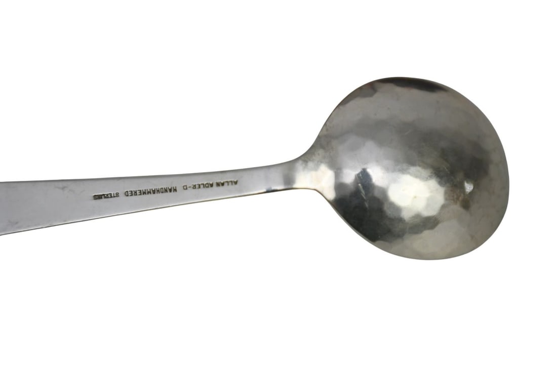 Allan Adler Sterling Silver Flatware Set, Modern Georgian Pattern, incl; 12 Dinner Knives, 12 Dinner - 6