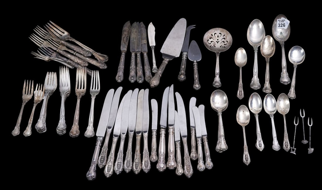 Birk's Sterling Incomplete Flatware, 44 ozt. AND 26 Pcs. Sterling Handled Flatware Pcs. (not (1 of 7)