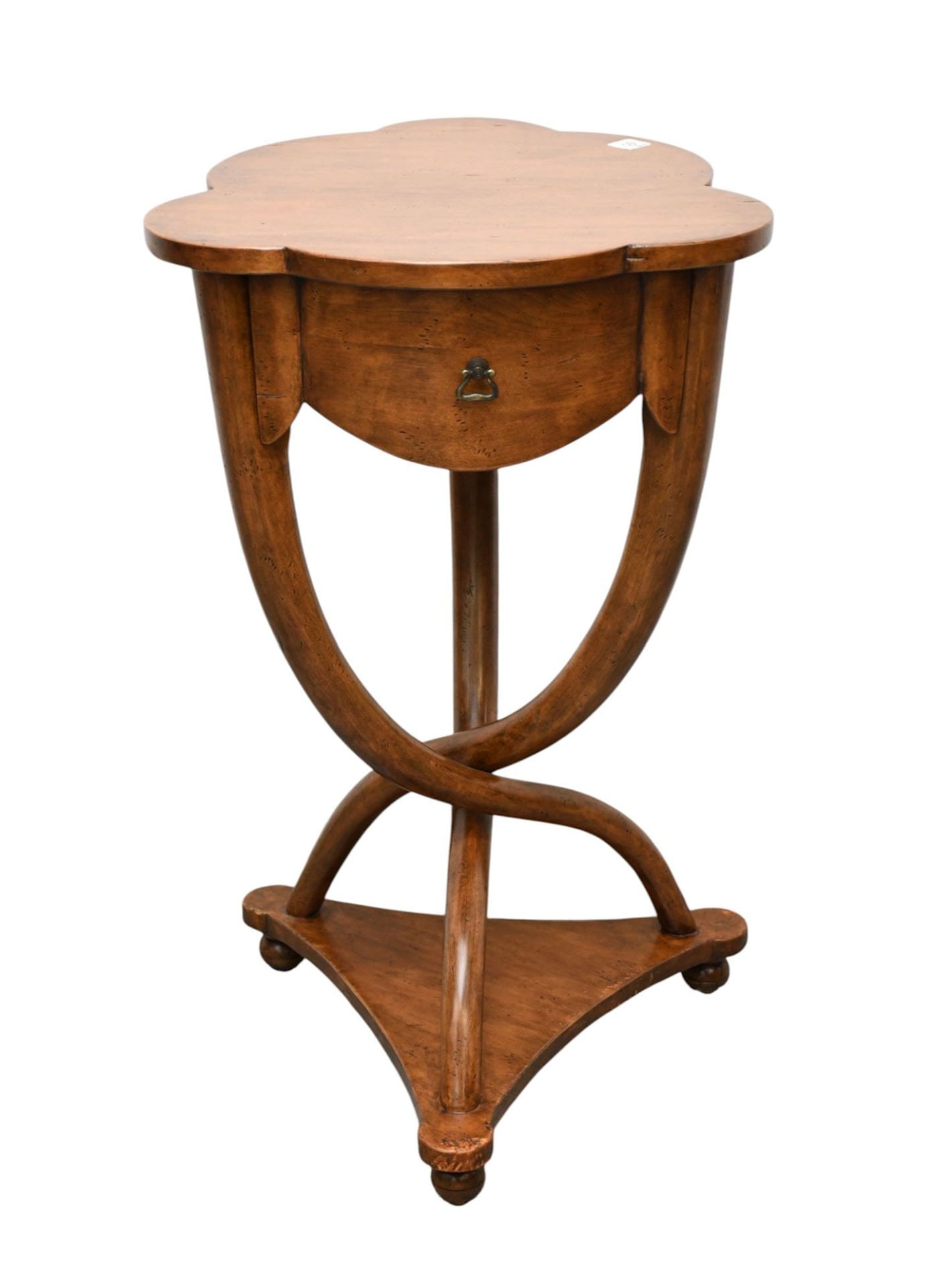 Occasional Table in Clover Leaf Form, Minton Spidell Los Angeles, 27"h x 17"dia (1 of 7)