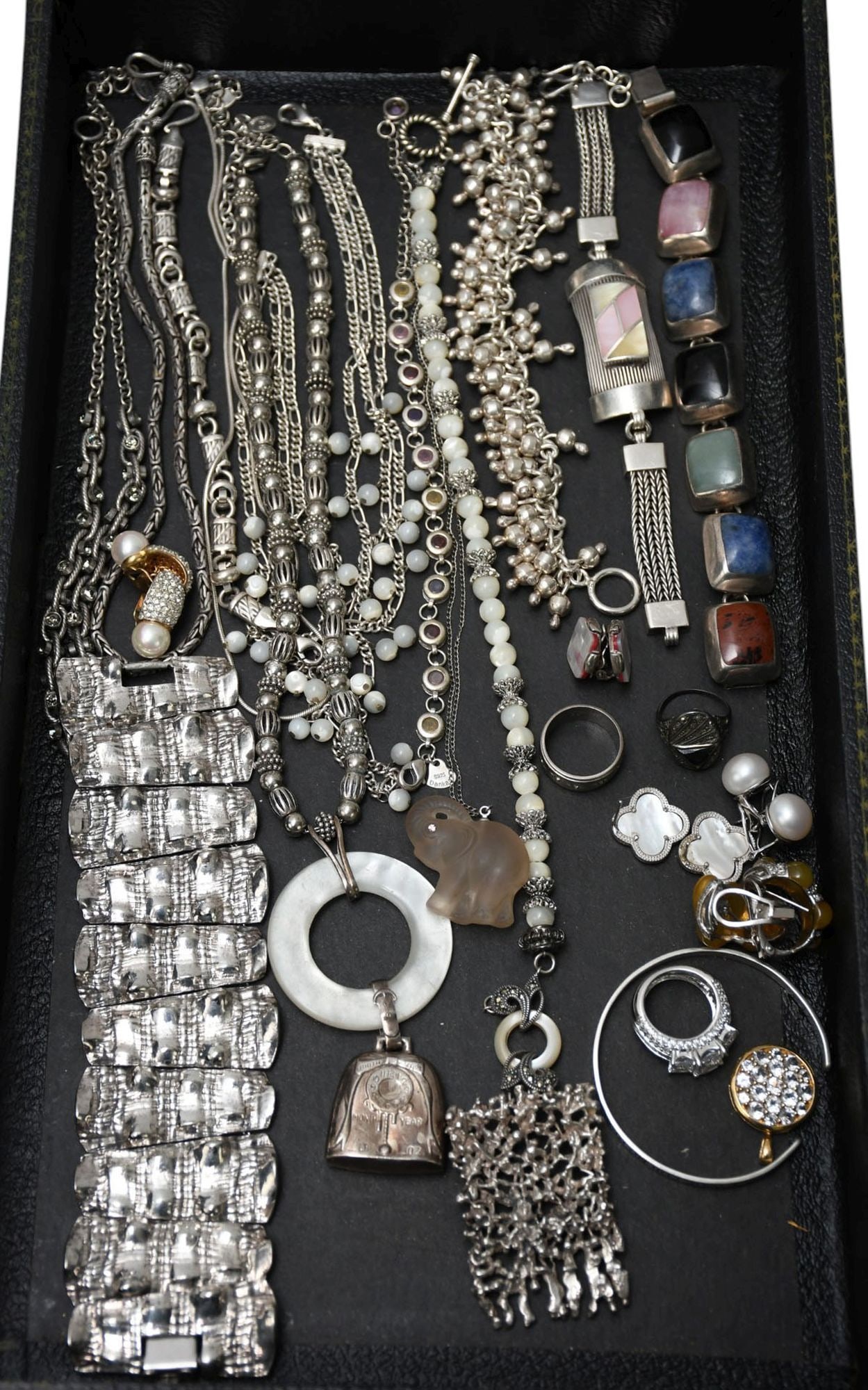 Sterling Silver Jewelry Lot. Some signed Dankadi, LC, Catherine Popesco, Tortolani, Robert Rose, (1 of 5)