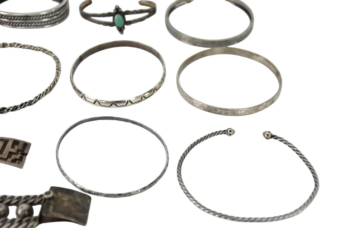 Sterling Silver Bracelet Lot. Wt. 20ozts - 6
