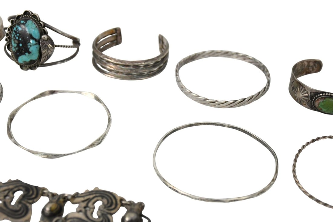 Sterling Silver Bracelet Lot. Wt. 20ozts - 8