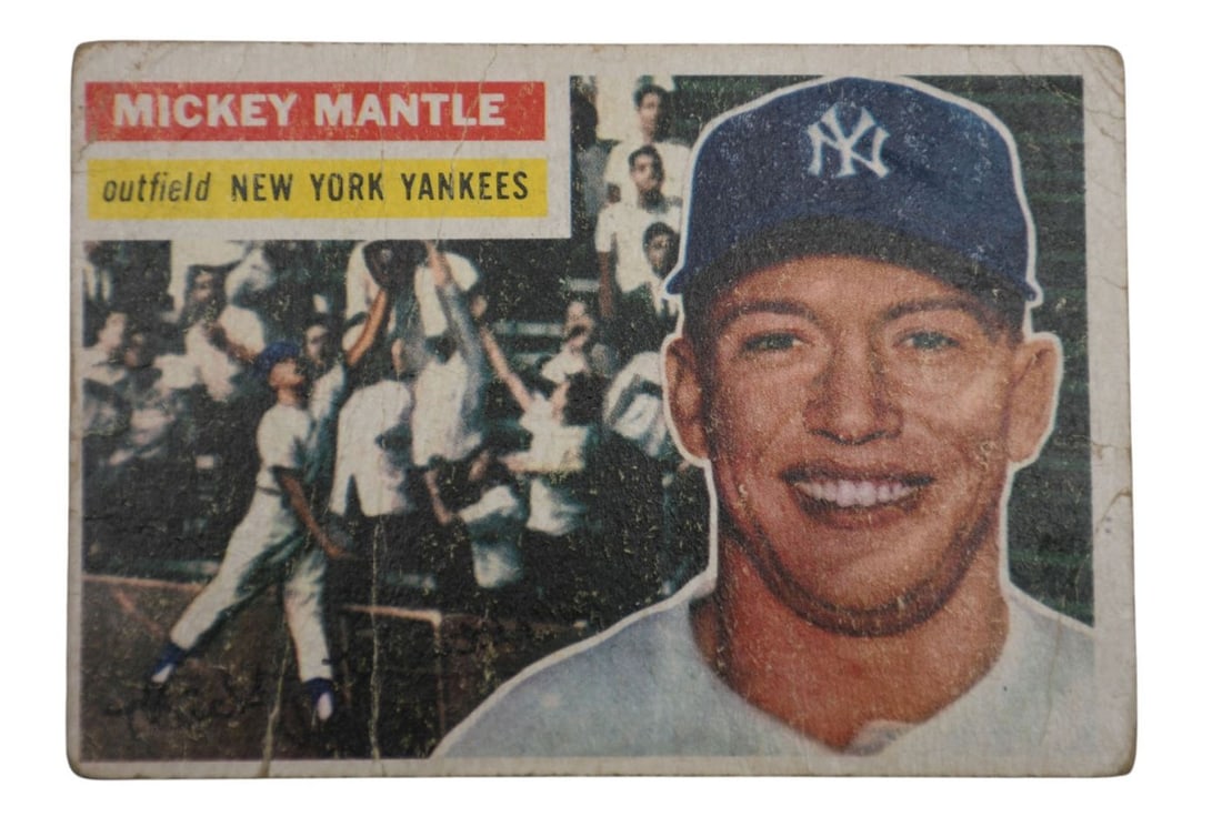 1956 Topps Mickey Mantle Baseball Card #135 (1 of 2)