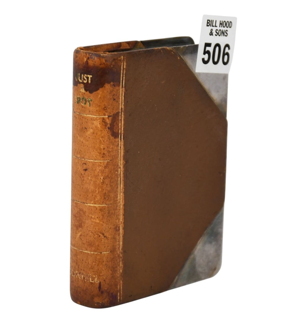 Sheffield small book flask, 4 1/2 x 3 1/4“ (1 of 8)