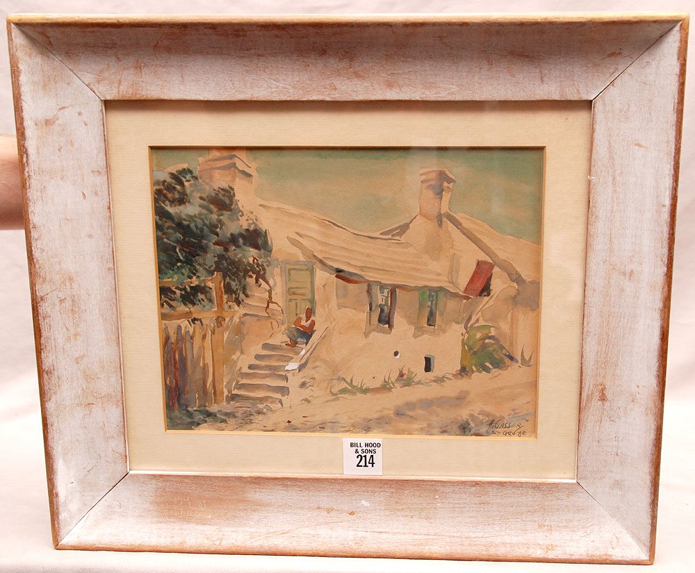 Henry Martin Gasser (AMERICAN, 1909-1981) Watercolor,: Henry Martin Gasser (AMERICAN, 1909-1981) Watercolor, St. George, 7-1/2" x 9-1/2"