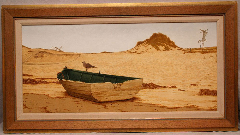 Ken Davies (American 1925) "High Tide" Oil on artist b Sep 24, 2013