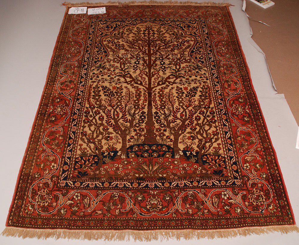 Prayer rug "Tree Of Life", 81" x 57": Prayer rug "Tree Of Life", 81" x 57"