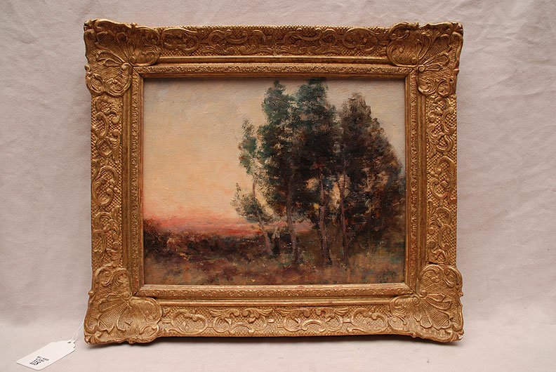 George Boyle (British late 18th/early 19th cent.) oil o: George Boyle (British late 18th/early 19th cent.) oil on canvas, Morning Landacape,12" x 15"