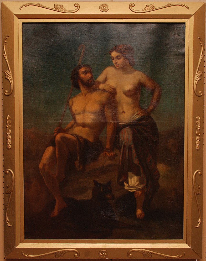 19th Century Continental School , old master style, oil: 19th Century Continental School , old master style, oil on canvas, 30-1/4"x 42-1/4"