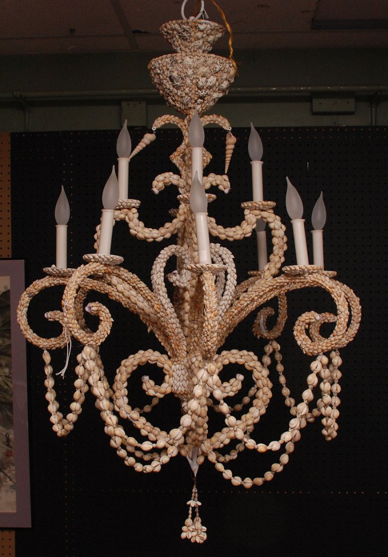 Seashell chandelier: Seashell chandelier