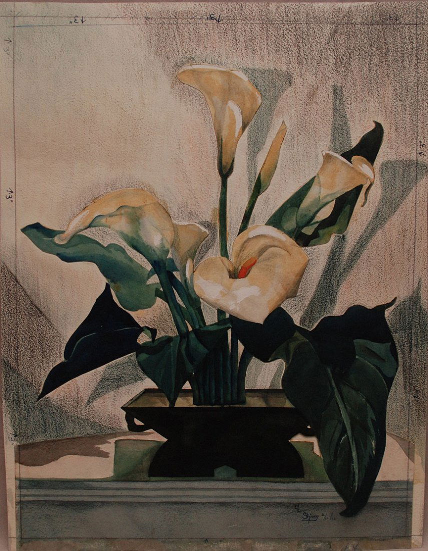 Attrib. Everett Shinn, American (1876-1953) Mixed: Attrib. Everett Shinn, American (1876-1953) Mixed Media/Collage on Paper. Bears Signature and Date Lower Right. Size 20 x 15 ¾