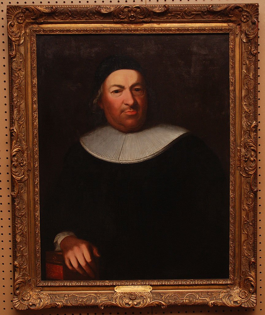 Attributed to BARTHOLOMEUS VAN DER HEIST, (1611-1670: Attributed to BARTHOLOMEUS VAN DER HEIST, (1611-1670 Dutch) Portrait of Burgomaster De Heere , framed oil on canvas, no visible signature, 32-1/2" x 25 1/2".