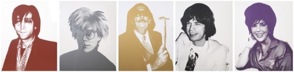 Christopher Makos (American, b. 1948) Icons Portfolio (: Christopher Makos (American, b. 1948) Icons Portfolio (a group of five) silk-screens AP, each signed (on the verso) 39 1/2 x 29 1/2 inches. Unframed