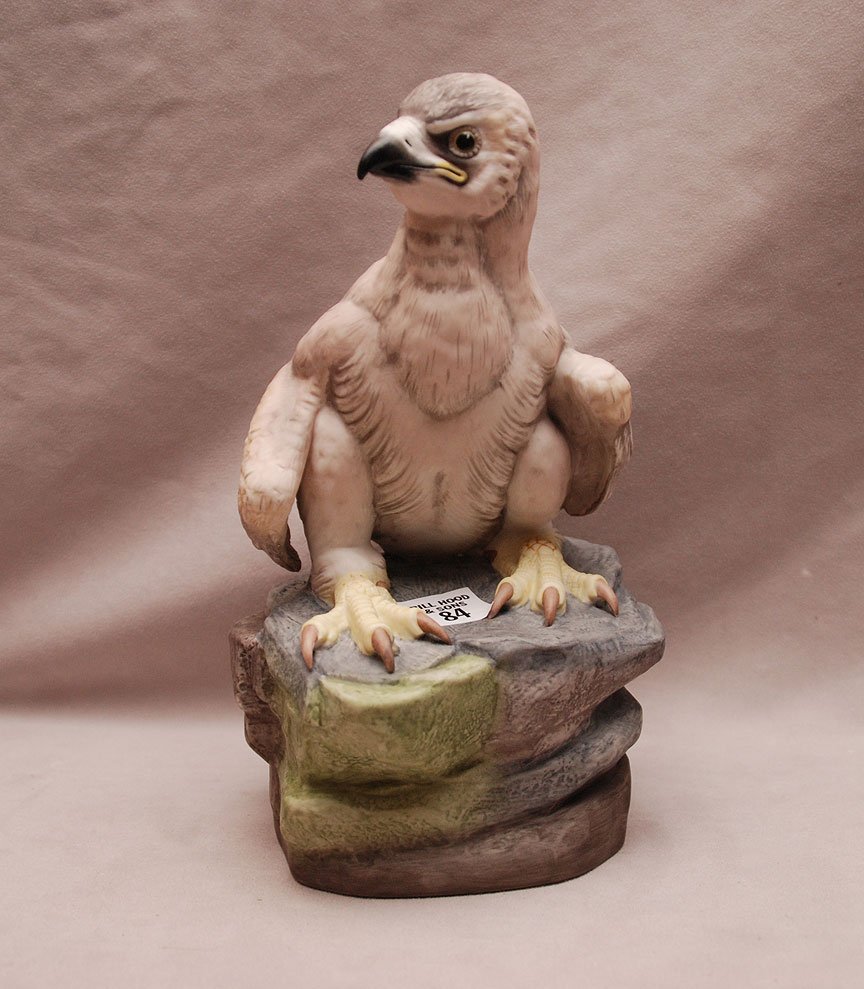 Boehm porcelain Young American Bald Eagle #498, 10"h: Boehm porcelain Young American Bald Eagle #498, 10"h