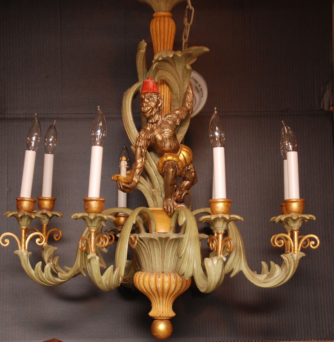 Decorative 8 light monkey chandelier: Decorative 8 light monkey chandelier