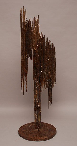 Silas Seandel (American 1937 - ) Bronze Sculpture, no: Silas Seandel (American 1937 - ) Bronze Sculpture, no visible signature, commissioned by artist to owner approx. 5' tall
