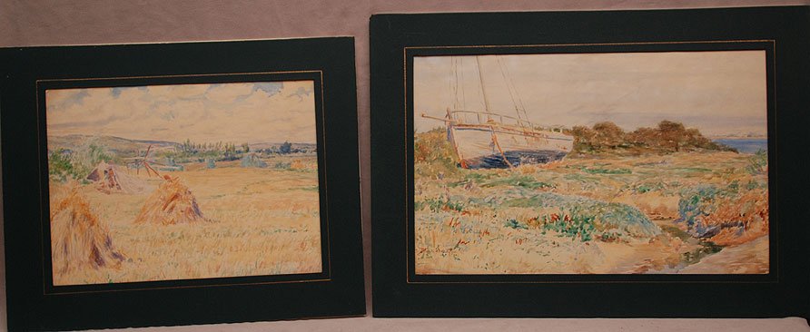 Lot of Five Watercolors: Juan Emilio Hernandez Giro: Lot of Five Watercolors: Juan Emilio Hernandez Giro (Cuban, 1882-1967) Watercolors, Landscapes various small to medium in size.