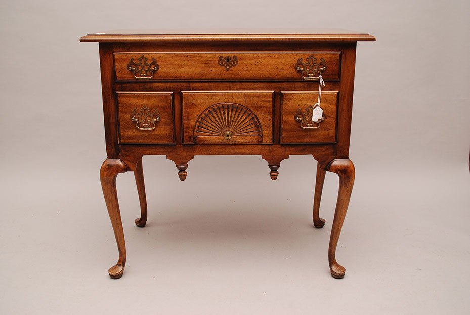 20th c. fruitwood lowboy, 31" x 34" x 18": 20th c. fruitwood lowboy, 31" x 34" x 18"