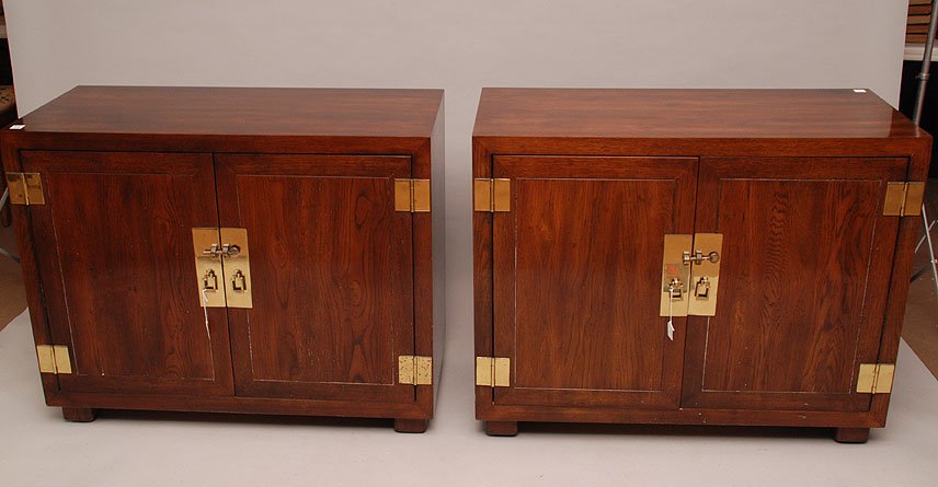 Pair Henredon cabinets, 32"h x 40"w x 18"d: Pair Henredon cabinets, 32"h x 40"w x 18"d