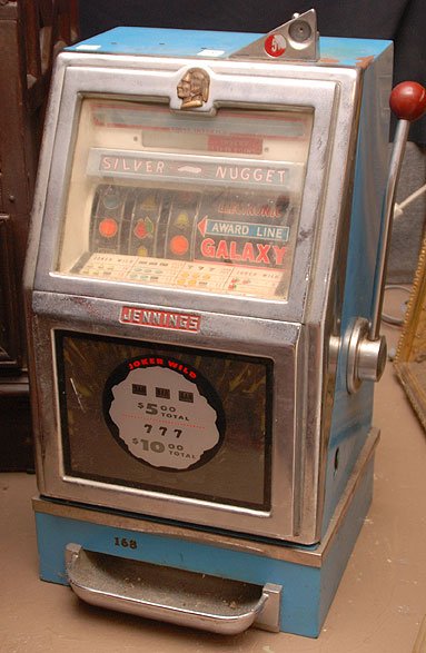 Vintage Jennings Slot Machine. Condition: Showing Wear