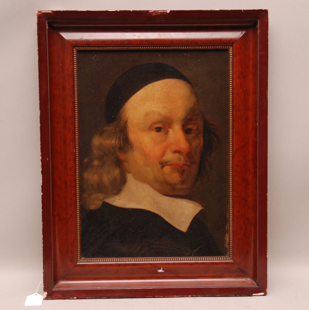 18th/19th Century after Ferdinand Bol (Netherlands 161: 18th/19th Century after Ferdinand Bol (Netherlands 1616 - 1680) oil on canvas, Portrait, 15" x 11"