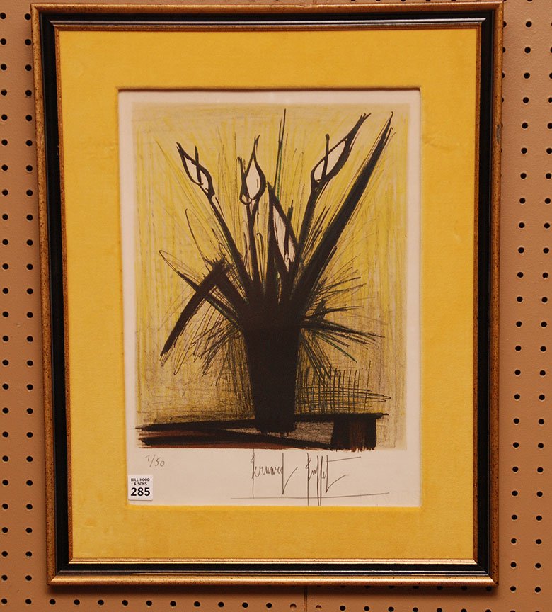 Bernard Buffet, color lithograph, 1/50, pencil signed, : Bernard Buffet, color lithograph, 1/50, pencil signed, A.C. Mazo