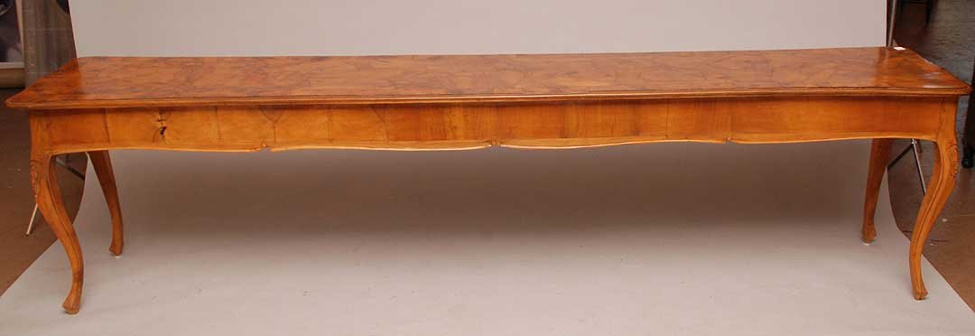 Italian low entry/sofa table, 25"h x 93"w: Italian low entry/sofa table, 25"h x 93"w